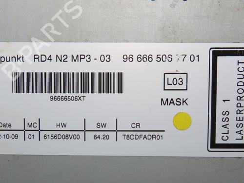 Used Radio PEUGEOT 3008 I MPV (0U_) 1.6 HDi (109 hp) 23161565