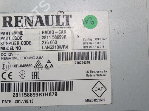Radio RENAULT CLIO IV (BH_) 0.9 TCe 90 (BHNF, BHMA, BHMH, BHJK, BHJR) | BP24345160E6 