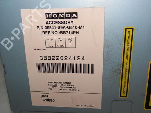 Radio HONDA CR-V II (RD_) 2.0 (RD5) | BP19498334E6 