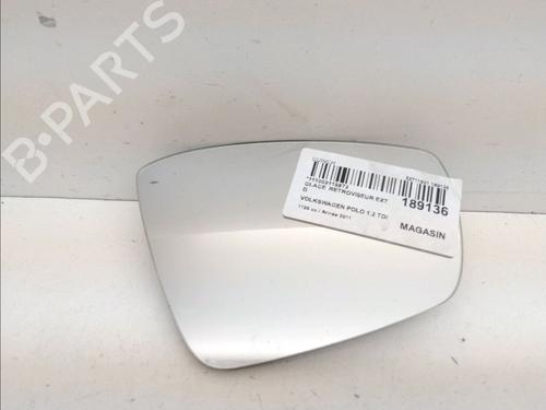 Used Right mirror glass VW POLO V (6R1, 6C1) 1.2 TDI (75 hp) 14960359