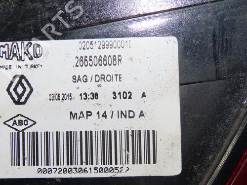 Used Right taillight RENAULT CLIO IV (BH_) 1.5 dCi 90 (90 hp) 23165106