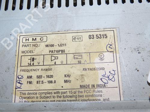Radio HYUNDAI i20 I (PB, PBT) 1.4 CRDi | BP15077377E6 