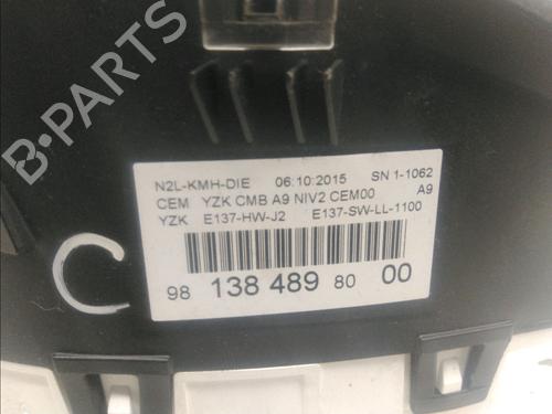 Used Instrument cluster PEUGEOT 208 I (CA_, CC_) 1.6 HDi / BlueHDi 75 (75 hp) 15723445
