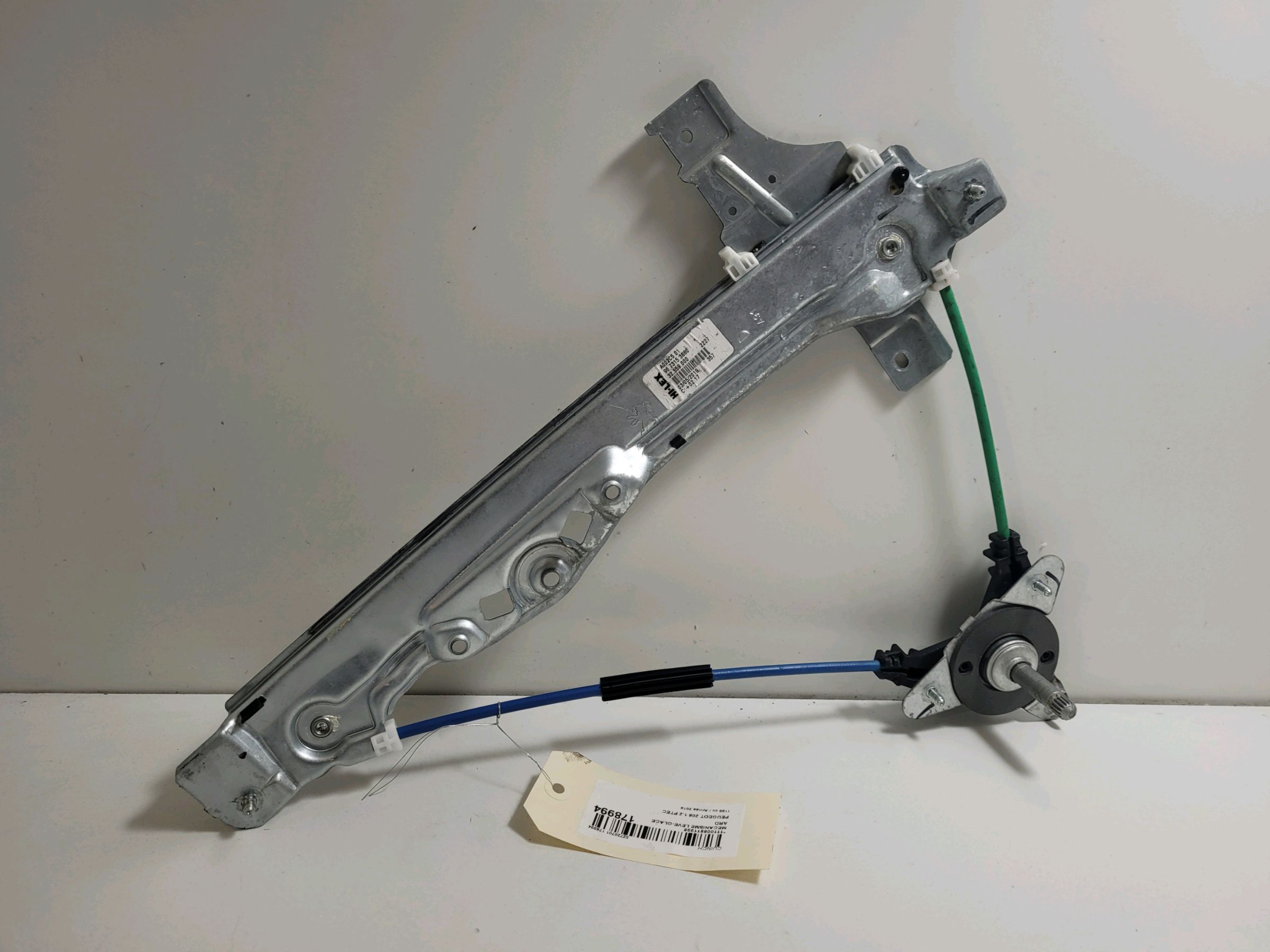 Rear right window mechanism PEUGEOT 208 I (CA_, CC_) 1.2 VTi 68  