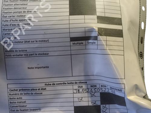 Gearbox RENAULT TWINGO II (CN0_) 1.2 16V (CN04, CN0B) | BP31340537M3 