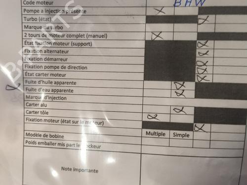 Engine PEUGEOT 208 I (CA_, CC_) 1.6 HDi / BlueHDi 75 | BP30576763M1 