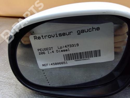 Used Left mirror Left mirror PEUGEOT 206 Hatchback (2A/C) 1.4 HDi eco 70 (68 hp) 10580357 10580357