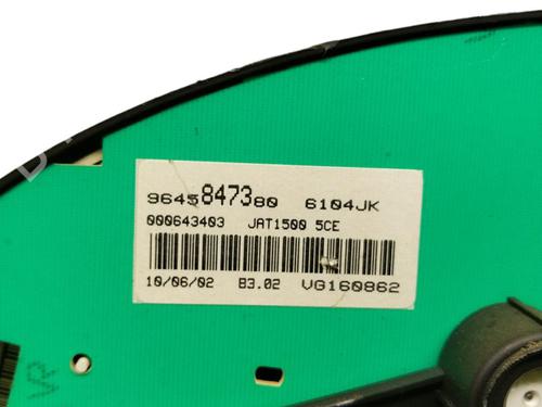 Instrument cluster PEUGEOT 206 Hatchback (2A/C)  | BP25103177C47 