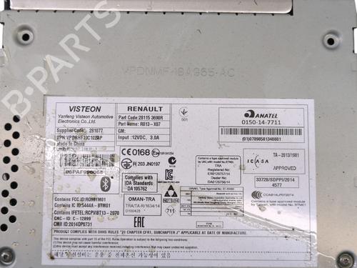 Radio RENAULT TWINGO III (BCM_, BCA_) 1.0 SCe 70 (BCMB) | BP26459149E6  - Image 7