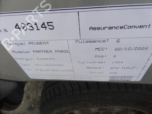 Used Parts PEUGEOT PARTNER MPV (5_, G_)  1.4  1117408
