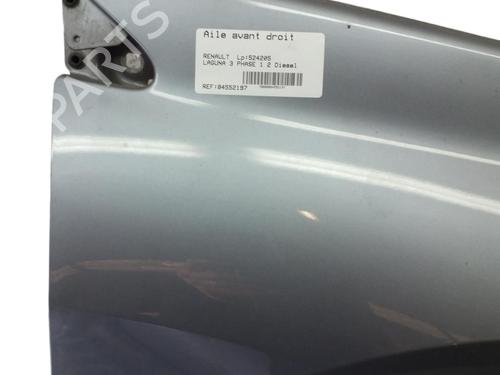 Used Right front fenders RENAULT LAGUNA III (BT0/1) 2.0 dCi (BT07, BT0J, BT14, BT1A, BT1S) (131 hp) 25099756