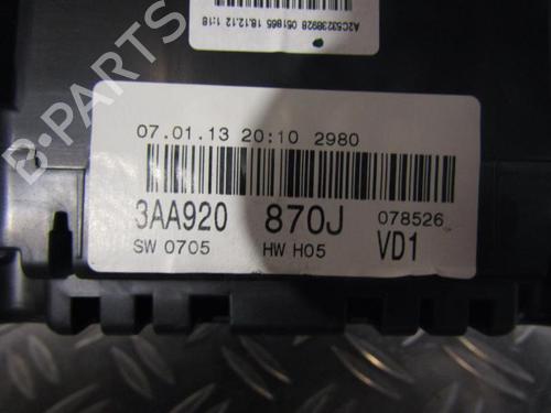 Used Instrument cluster VW PASSAT B7 (362) 2.0 TDI (177 hp) 25069815