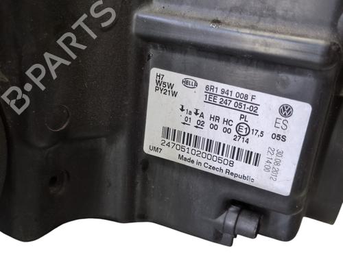 Used Right headlight VW POLO V (6R1, 6C1) 1.2 TSI (90 hp) 28124607