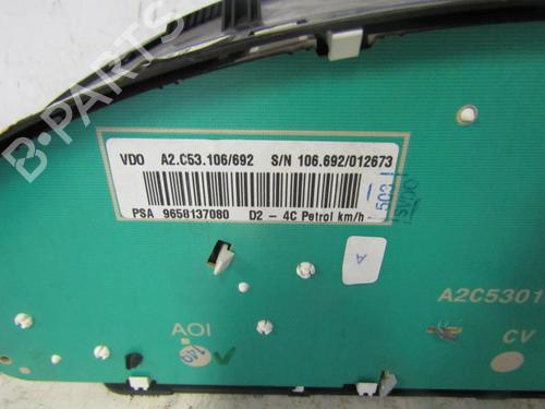 Used Instrument cluster PEUGEOT 407 (6D_) 1.8 16V (6D6FYC) (125 hp) 25094454