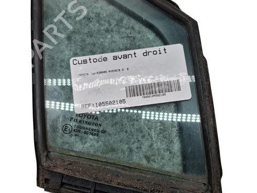 Used Front right quarter glass Front right quarter glass TOYOTA AVENSIS Estate (_T27_) 2.0 D-4D (ADT270_, ADT270R) (126 hp) 26441086 26441086
