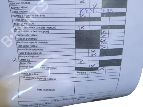 Engine RENAULT CLIO II (BB_, CB_) 1.6 (B/CB0D, BB00) | BP29979095M1