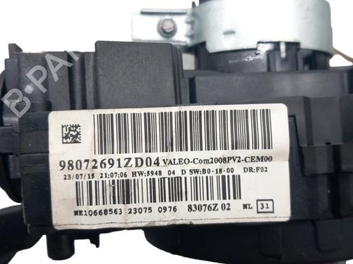 Used Steering column stalk PEUGEOT 208 I (CA_, CC_) 1.6 HDi / BlueHDi 75 (75 hp) 25054361