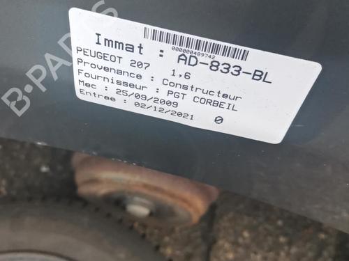 Szkło lusterka lewego PEUGEOT 207 (WA_, WC_) 1.6 HDi | BP25089484C148