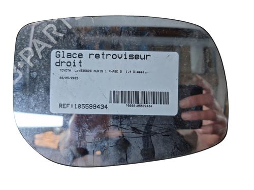 Used Right mirror glass TOYOTA AURIS (_E15_) 1.4 D-4D (NDE150_, NDE150R) (90 hp) 25810102