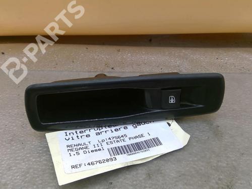 Used Left rear window switch Left rear window switch RENAULT MEGANE III Grandtour (KZ0/1) 1.5 dCi (KZ0C, KZ1A) (90 hp) 10579622 10579622