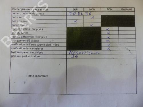 Gearbox PEUGEOT 206 Hatchback (2A/C) 2.0 HDI 90 | BP25108317M3 