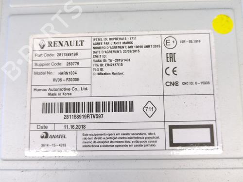 Radio RENAULT ZOE (BFM_) ZOE (BFMC, BFMD) | BP27287152E6 