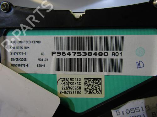 Instrument cluster PEUGEOT 307 (3A/C) 1.6 HDi | BP25111905C47 