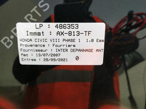 Front left window mechanism HONDA CIVIC VIII Hatchback (FN, FK) 1.8 (FN1, FK2) | BP25105185C22 