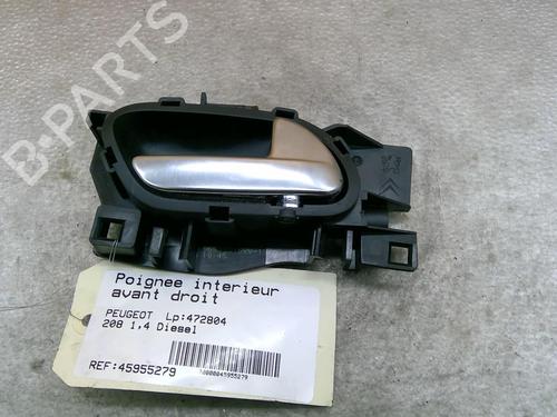 Used Front right interior door handle PEUGEOT 208 I (CA_, CC_) 1.4 HDi (68 hp) 25093352