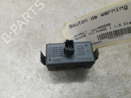 Used Warning switch RENAULT MEGANE III Hatchback (BZ0/1_, B3_) 1.5 dCi (BZ0C) (90 hp) 25092803