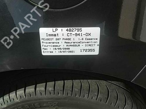 Fuel flap PEUGEOT 207 (WA_, WC_) 1.6 16V VTi | BP25092830C131 