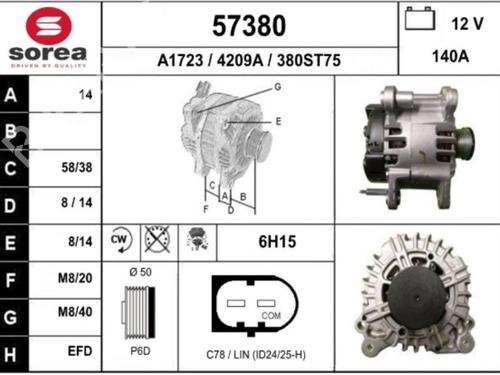 Alternator AUDI A1 (8X1, 8XK) 1.4 TFSI | BP25069540M7  - Image 7