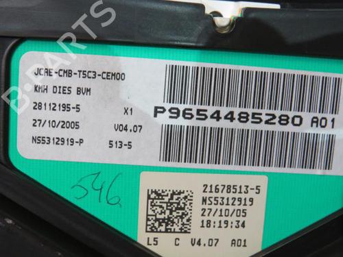 Instrument cluster PEUGEOT 307 (3A/C) 1.6 HDi 110 | BP25084076C47 