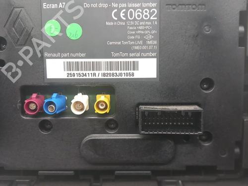 Display monitor RENAULT MEGANE III Grandtour (KZ0/1) 1.6 dCi (KZ00, KZ12, KZ13) | BP25073505C48 