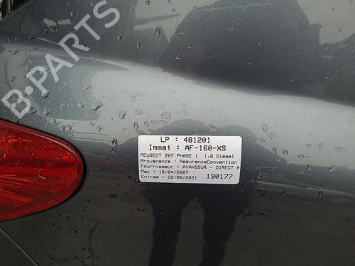 Szkło lusterka lewego PEUGEOT 207 (WA_, WC_) 1.6 HDi | BP25067884C148