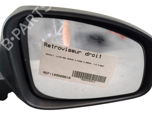 Used Right mirror RENAULT MEGANE III Grandtour (KZ0/1) 1.5 dCi (KZ09, KZ0D, KZ1G, KZ29, KZ14, KZ1W, KZ10, KZ1F,... (110 hp) 27629142