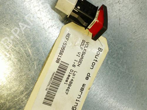 Used Warning switch VW GOLF VI (5K1) 1.6 TDI (105 hp) 25104966