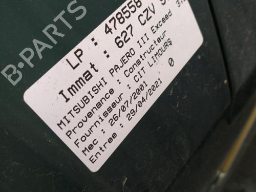 Used Parts MITSUBISHI PAJERO III Canvas Top (V6_W, V7_W) 3.2 DI-D (V68W, V78W) 1113612