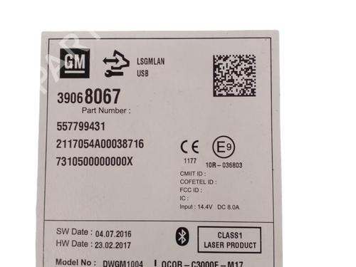 Radio OPEL CORSA E (X15) 1.3 CDTI (08, 68) | BP25058561E6 