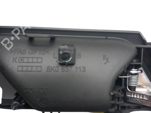 Used Rear left interior door handle VW GOLF VI (5K1) 1.4 TSI (122 hp) 25099491