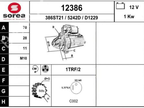 Starter NISSAN PIXO (UA0) 1.0 | BP25097043M8 