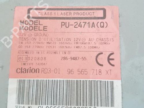Radio PEUGEOT 206 Hatchback (2A/C) 1.4 i | BP25101362E6 