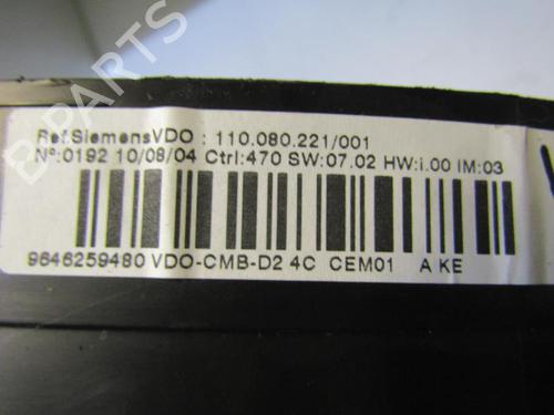 instrument-cluster-peugeot-407-6d_-2004-2005-2006-2007-2008-2009-2010-2011-25111847 main image