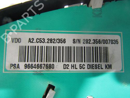 Instrument cluster PEUGEOT 407 SW (6E_, 6D_) 1.6 HDi 110 | BP25095946C47 