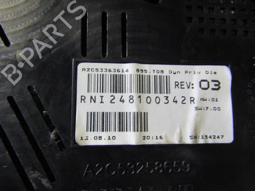 Used Instrument cluster RENAULT MEGANE III Grandtour (KZ0/1) 1.5 dCi (KZ1M, KZ1W, KZ0R) (106 hp) 25094491
