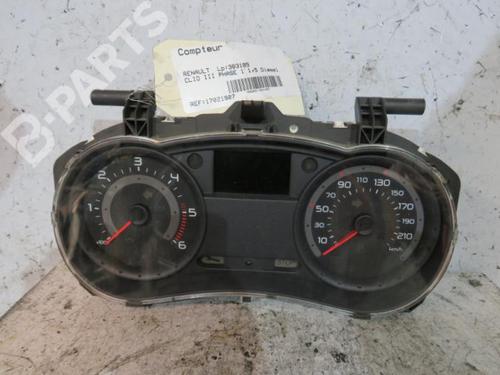 Used Instrument cluster Instrument cluster RENAULT CLIO III Hatchback Van (SB_, SR_) 1.5 dCi (68 hp) 10605663 10605663