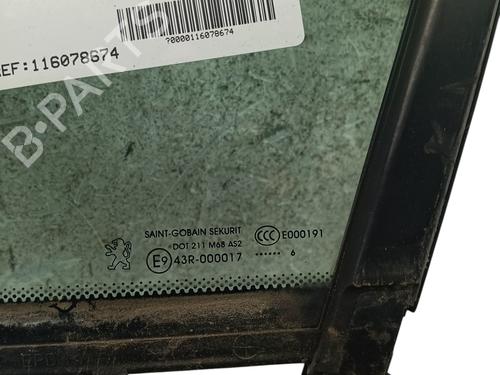 Used Front left quarter glass PEUGEOT 5008 (0U_, 0E_) 1.6 BlueHDi 120 (120 hp) 30615224