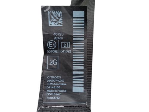 Used Rear left seatbelt Rear left seatbelt CITROËN C4 CACTUS 1.2 VTi 82 (82 hp) 31040255 31040255