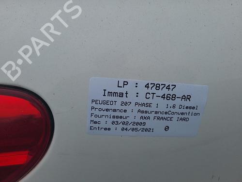 Left mirror glass PEUGEOT 207 (WA_, WC_)  | BP25067931C148 
