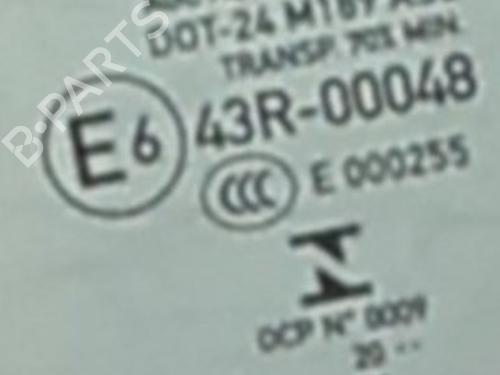 Dør rude ventre bagtil Dør rude ventre bagtil PEUGEOT 208 I (CA_, CC_) [2012-2021] 37085740 37085740